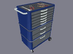 F78-Servante atelier bleue
