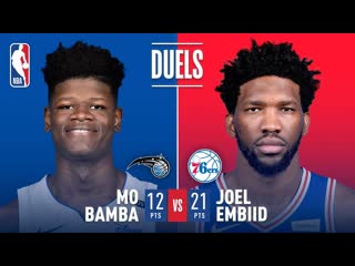 Mo Bamba vs Joel Embiid Battle Of The Bigs | 2018 NBA Preseason