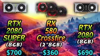 RTX 2080 SUPER vs RX 580 Crossfire vs RTX 2080 | 1080p 1440p and 4K Benchmark