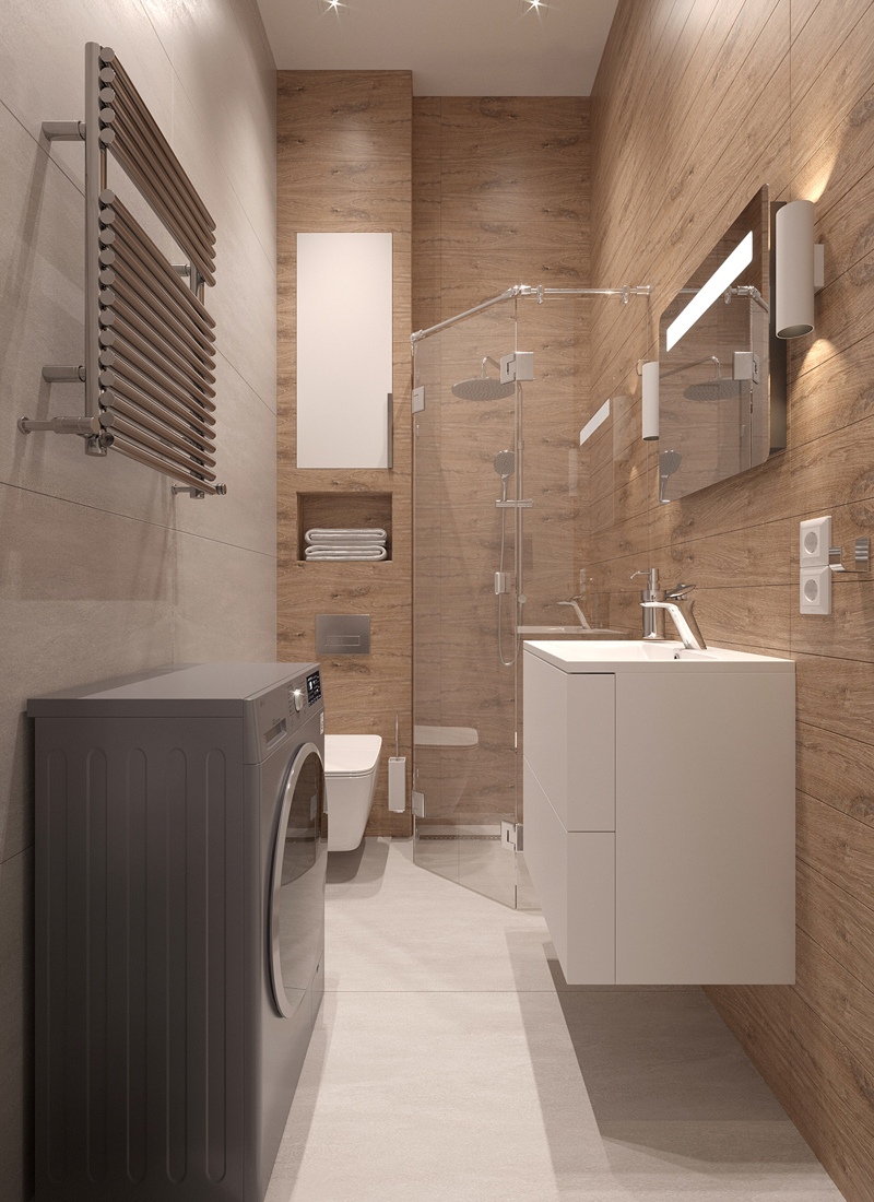 Три маленькие студии из 3-комнатной квартиры: проект студии №2 19 кв.